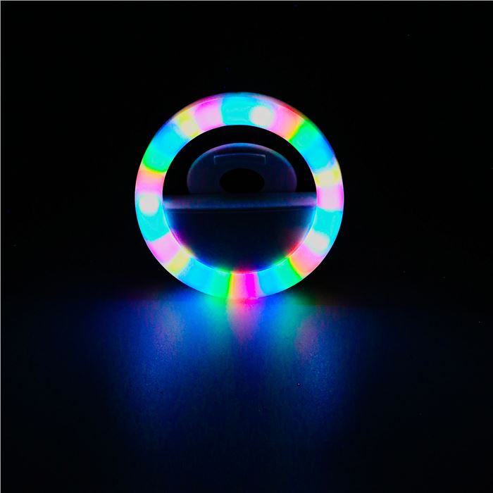 رینگ لایت 9 سانتی متر مدل RGB LED - 4