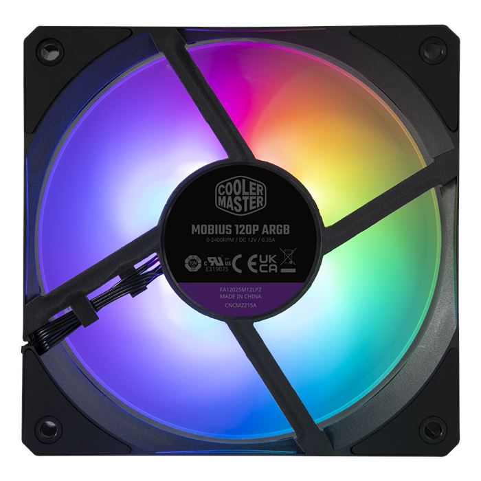 فن کیس کولر مستر مدل Cooler Master MOBIUS 120P ARGB  - 5