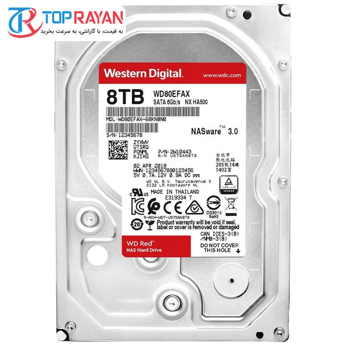 هارددیسک اینترنال وسترن دیجیتال مدل  ظرفیت 8 ترابایت - 3