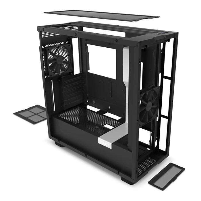 کیس ان زد ایکس تی NZXT H7 Matte White/Black - 2