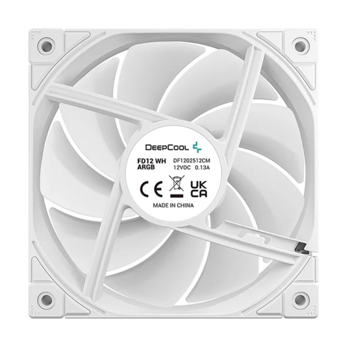 فن خنک کننده کیس کامپیوتر گیمینگ دیپ کول مدل FD12 ARGB WH-3 IN 1 - 3