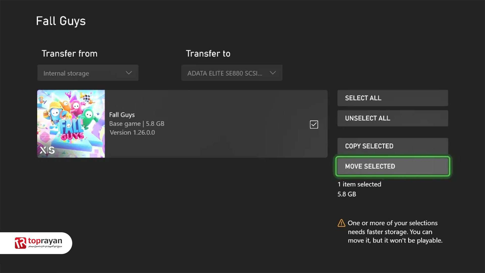 نحوه انتقال بازی ایکس باکس سری X و S به هارد اکسترنال