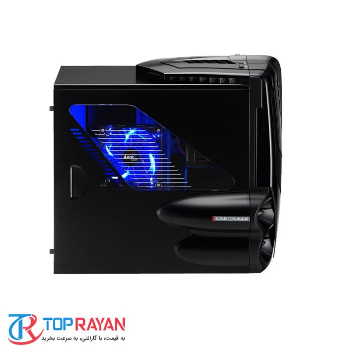 کیس کامپیوتر ایروکول مدل سیکلون ۲ بلک ادیشن - 5