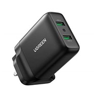 Ugreen USB Charger 36W QC 3.0 Quick Wall Charger Adapter 2-Port USB Travel Wall charger