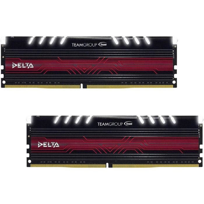 رم دسکتاپ DDR4 دو کاناله 2400 مگاهرتز CL15 تیم گروپ مدل Delta ظرفیت 16 گیگابایت - 6