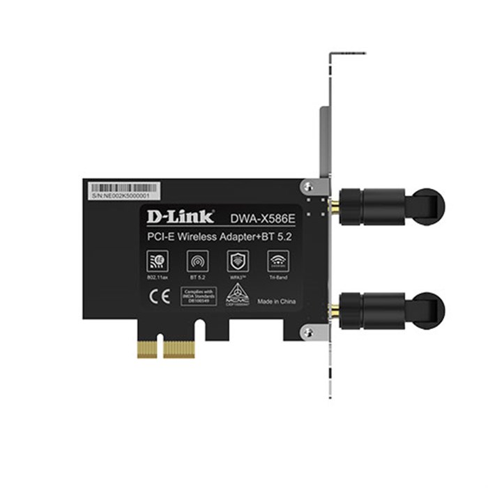 کارت شبکه بی‌سیم AX5400 و PCIe دی لینک مدل DWA-X586E - 4