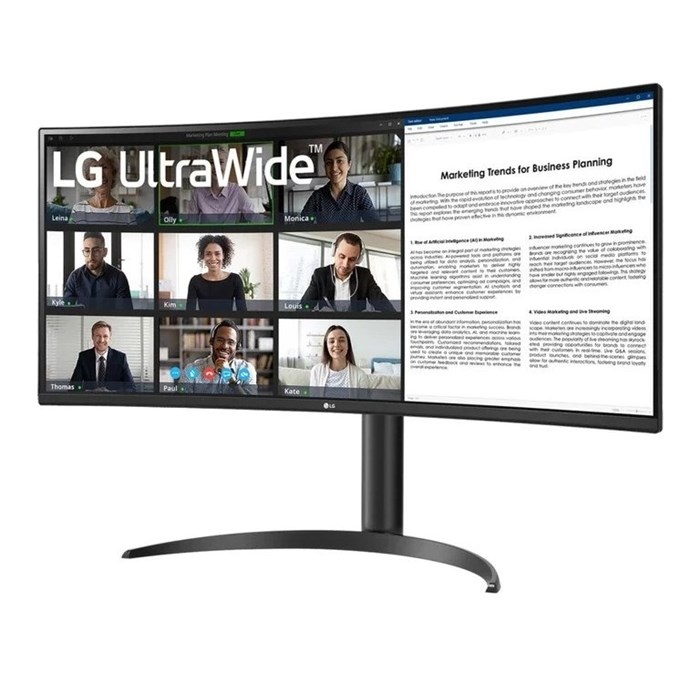 مانیتور منحنی 34 اینچ ال جی مدل UltraWide 34WR55QK-B  - 2