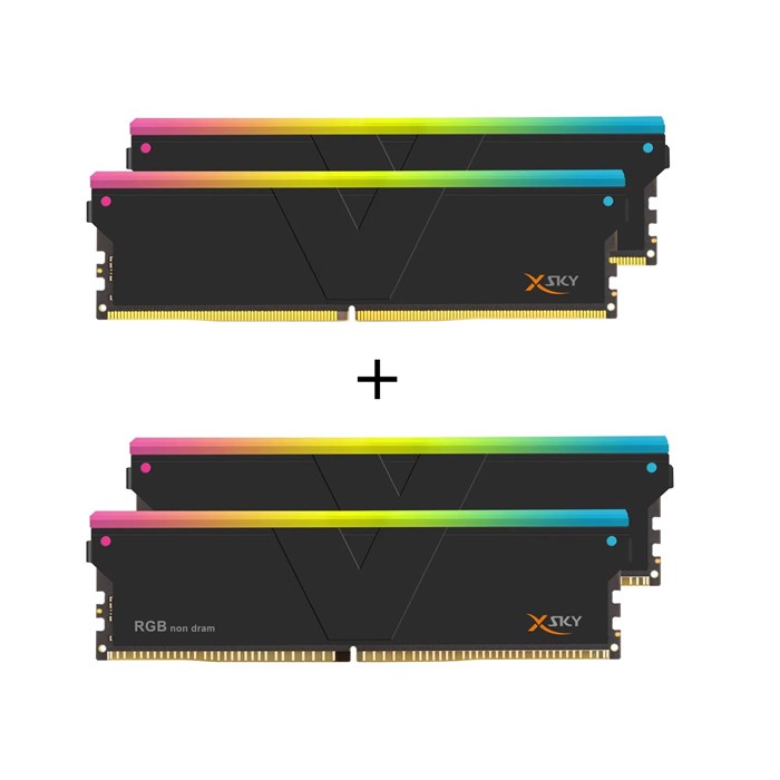 رم وی کالر مدل  Manta XSky RGB SCC KIT 2+2 32GB Dual 6000MHz CL28 AMD EXPO - 4