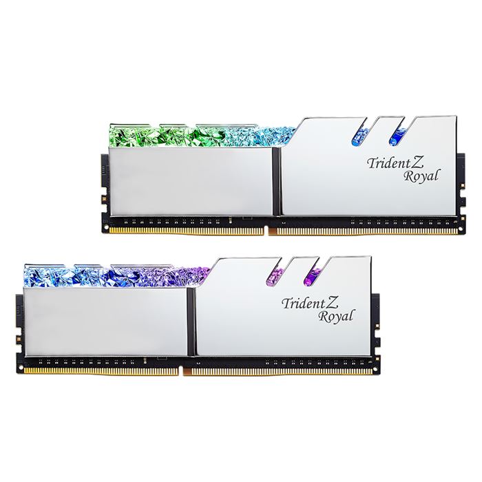 رم کامپیوتر RAM جی اسکیل دو کاناله مدل Trident Z Royal RS DDR4 4000MHz CL18 Dual ظرفیت 32 گیگابایت
