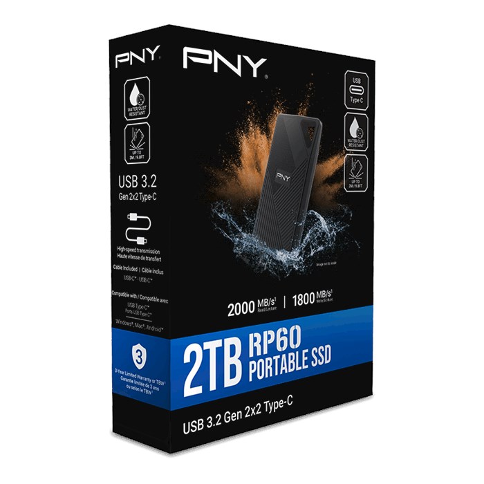 اس اس دی اکسترنال پی ان وای مدل RP60 ظرفیت 1 ترابایت - 4