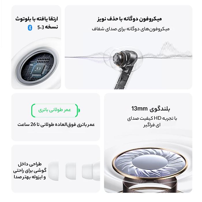 هدفون بلوتوثی یوسمز مدل XD19 - 7