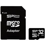 Silicon Power کارت حافظه Silicon Power کلاس 10 همراه با آداپتور تبدیل - ظرفیت 32GB