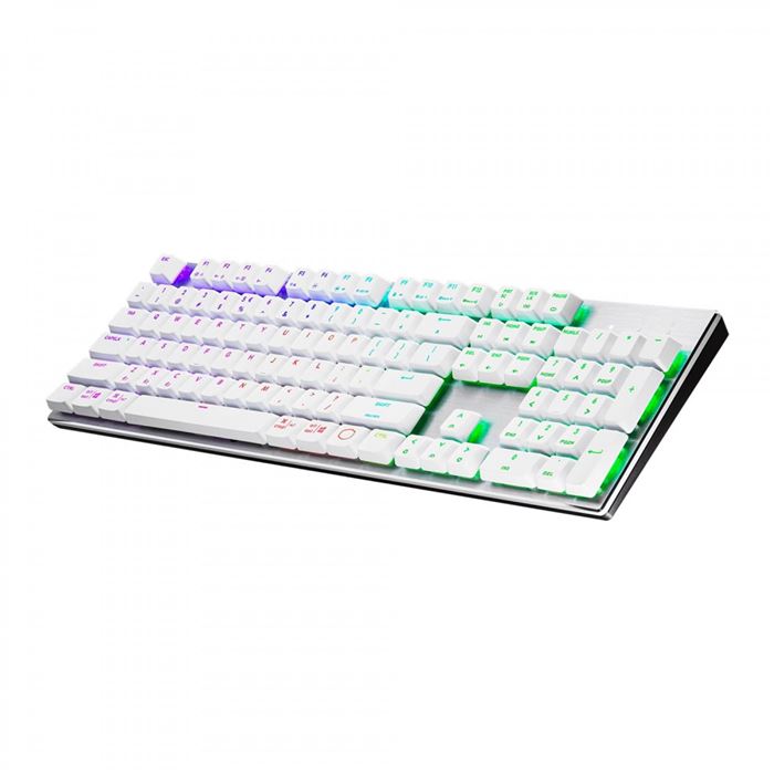 کیبورد بدون سیم گیمینگ کولر مستر مدل KEYBOARD GAMING COOLER MASTER SK-653 WHITE - 2