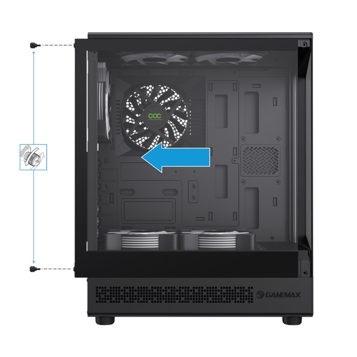 کیس گیم مکس GAMEMAX VISTA COC BLACK - 8
