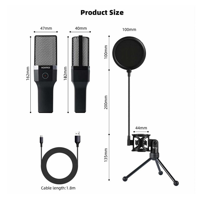 میکروفون استودیویی یانمای مدل X1R RGB - 4
