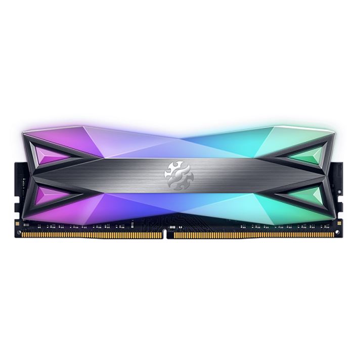 رم کامپیوتر ای دیتا تک کاناله مدل SPECTRIX D60G DDR4 RGB با حافظه 16 گیگابایت و فرکانس 3000 مگاهرتز