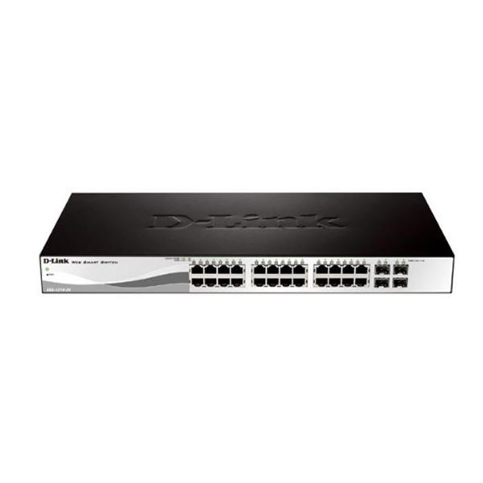 سوییچ 28 پورت گیگابیتی دی-لینک مدل DGS-1210-28 با 24 پورت UTP و 4 پورت SFP - 5