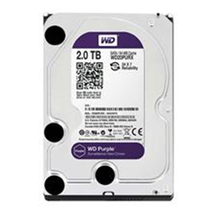 هارددیسک اینترنال وسترن دیجیتال سری Purple مدل WD20PURX ظرفیت 2 ترابایت