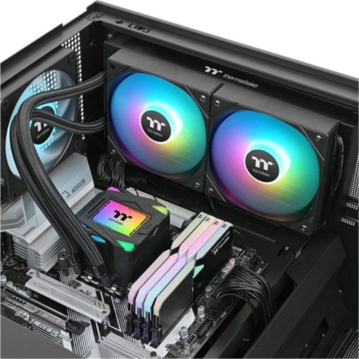 کولر پردازنده LA240 ARGB Sync AIO Black  - 5
