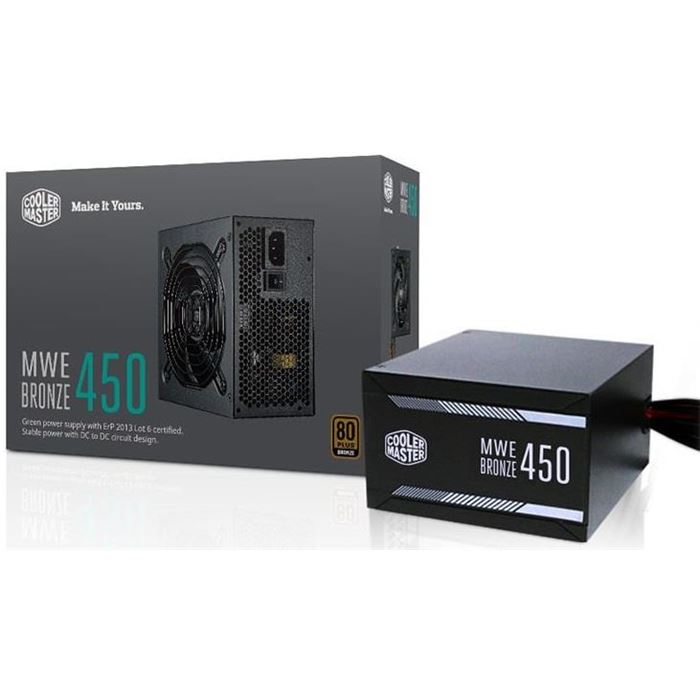 منبع تغذیه کامپیوتر کولر مستر مدل MWE Bronze 450 - 9