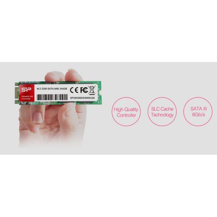 حافظه اس اس دی M.2 سیلیکون پاور مدل ام 55 با ظرفیت 120 گیگابایت - 3