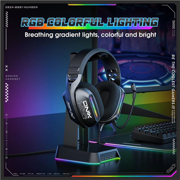 هدست گیمینگ اونیکوما مدل X12 RGB - 9