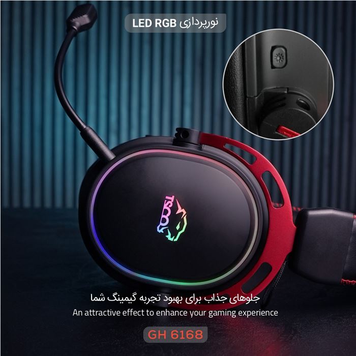 هدست گیمینگ بی سیم تسکو مدل GH 6168 Odinos به همراه دانگل - 4
