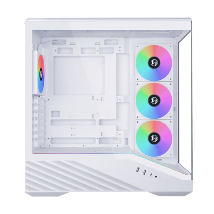 کیس گیمینگ لیان لی سفید Vector V100R - 2
