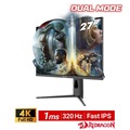 Redragon GMU2781SUC RGB 27 inch 4K/HDR Dual Mode Gaming Monitor