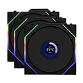 Lian-Li Uni Fan TL WIRELESS LCD 120 REVERSE BLADE ARGB 3 PCS Pack Black Case Fan