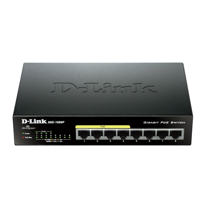سوئیچ 8 پورت گیگابیت 4 پورت PoE دی لینک DGS-1008P - 5