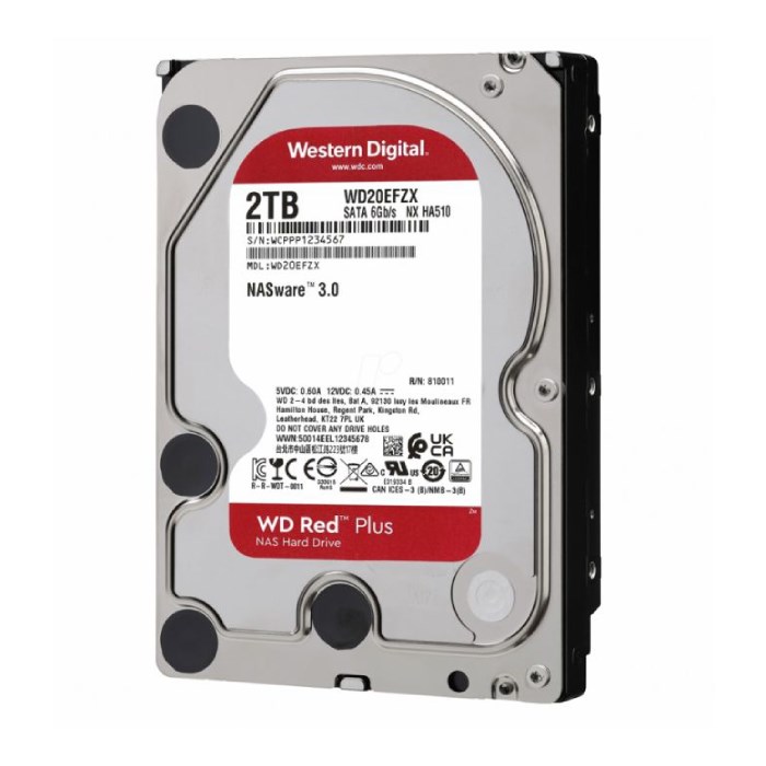 هارد وسترن دیجیتال Red Plus ظرفیت 2 ترابایت - 3