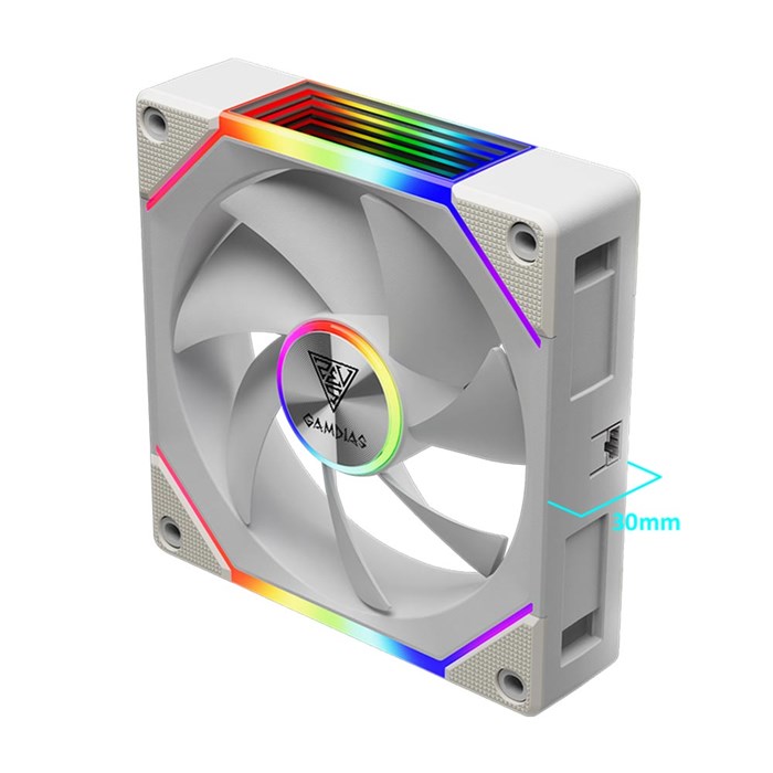 فن کیس کامپیوتر گیم دیاس مدل AEOLUS P2-1201 WH - 4