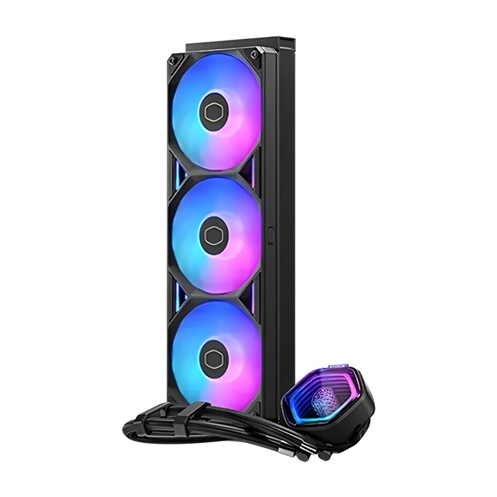 خنک کننده مایع پردازنده کولر مستر مدل MASTERLIQUID 360mm ATMOS II Black - 2