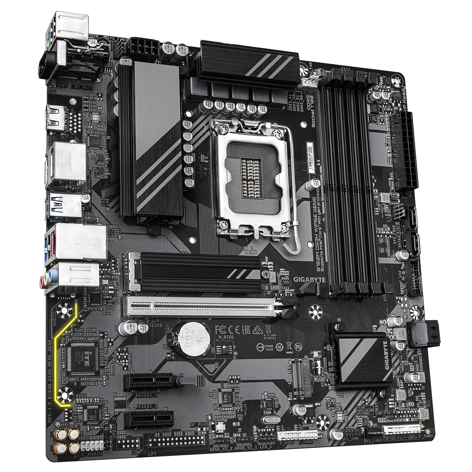 مادربرد گیگابایت Motherboard GigaByte B760M DS3H WIFI6 DDR5 - 3