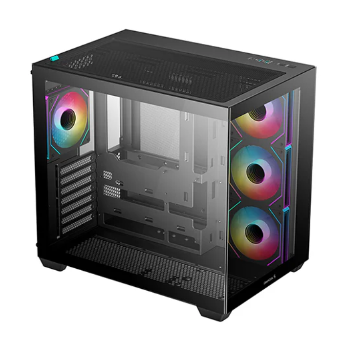 کیس گیمینگ سفید دیپ کول مدل CG530 4F BK - 2