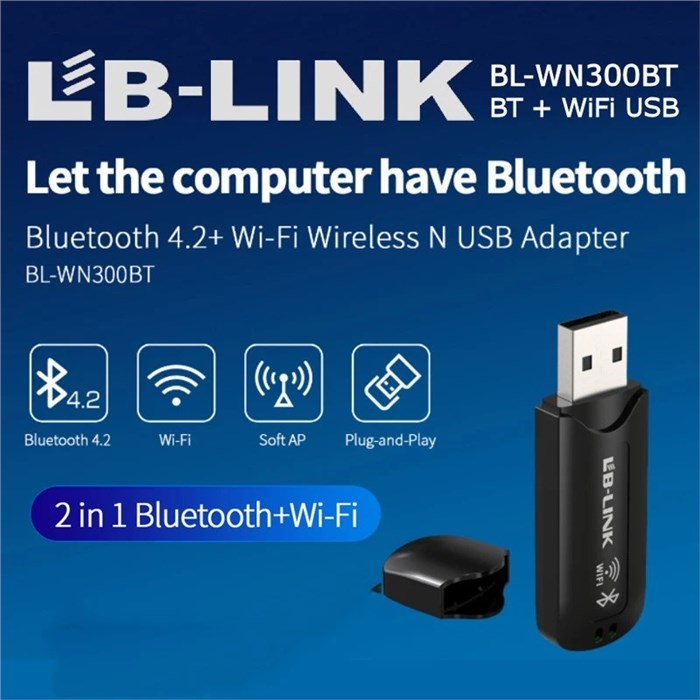 دانگل وای فای و بلوتوث ال بی لینک مدل BL wn300bt v2 - 4