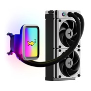 HYTE THICC Q60 240mm AIO with 5 Inch IPS Display Liquid CPU Cooler 