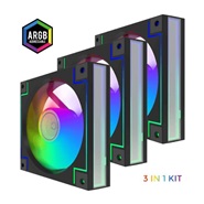 GameMax RD300 3x1 Kit Gaming Case Fan