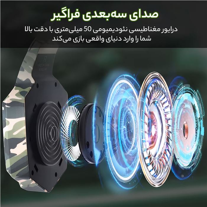 هدفون مخصوص بازی اونیکوما مدل K8 - 10