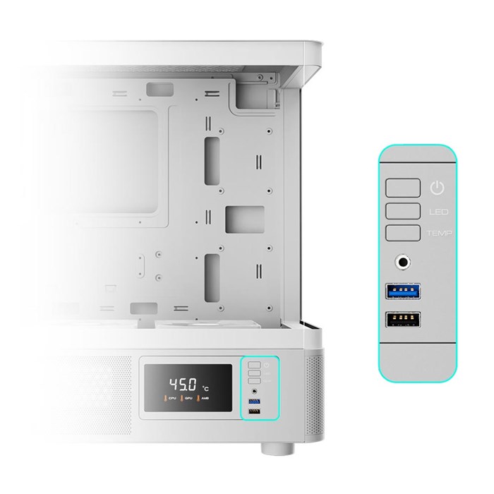 کیس گیم دیاس ATLAS E2 CG ARGB WHITE - 4