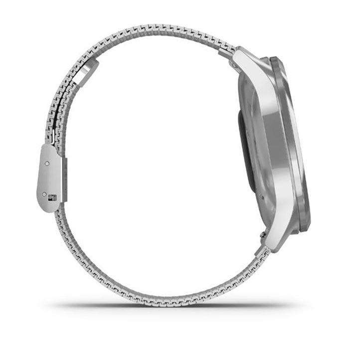 ساعت گارمین مدل vívomove Luxe Silver stainless steel case with silver Milanese band  - 4