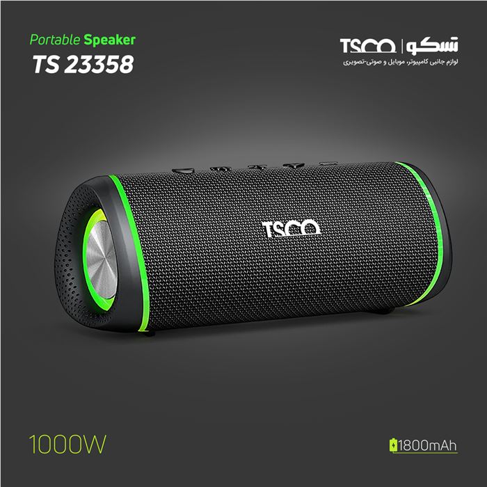 اسپیکر بلوتوثی قابل حمل تسکو مدل TS 23358 - 7