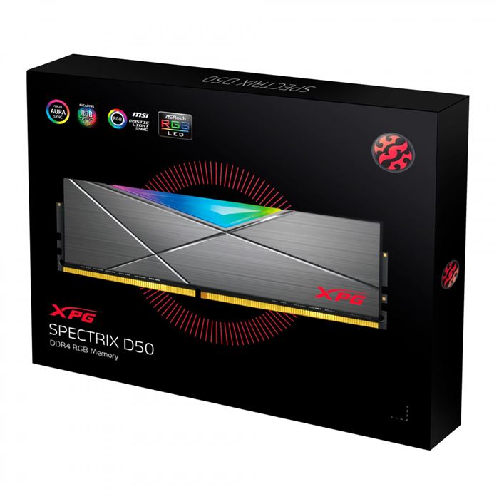 رم کامپیوتر ای دیتا سری ADATA Spectrix D50 با ظرفیت 32 گیگابایت و فرکانس 3200 گیگاهرتز - 4