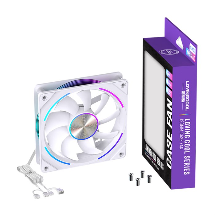 فن کیس سفید لاوینگ کول مدل  S120 WHITE - 4