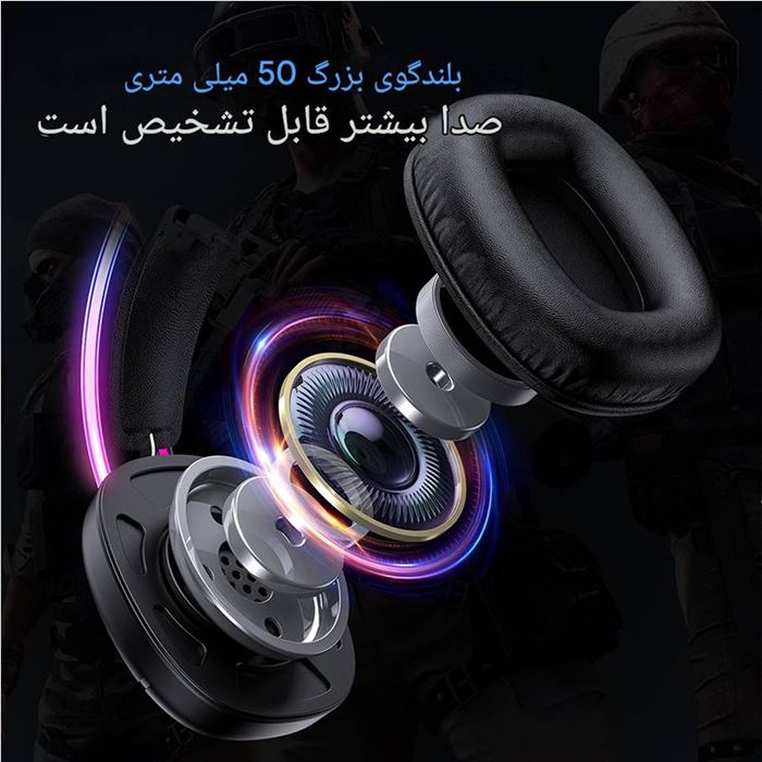 هدست گیمینگ اونیکوما مدل x33 - 5