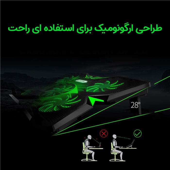 پایه خنک کننده لپ تاپ کول کلد مدل K25s - 12