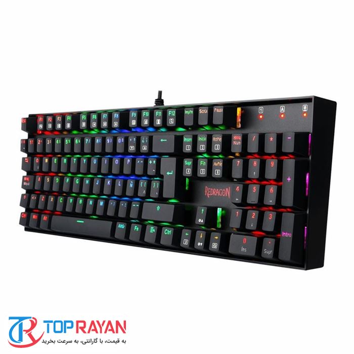کیبورد مخصوص بازی ردراگون مدل K551 MITRA RGB - 4