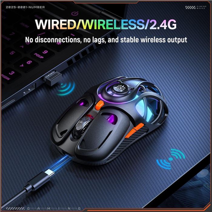ماوس بی سیم گیمینگ اونیکوما مدل DM02 - 9