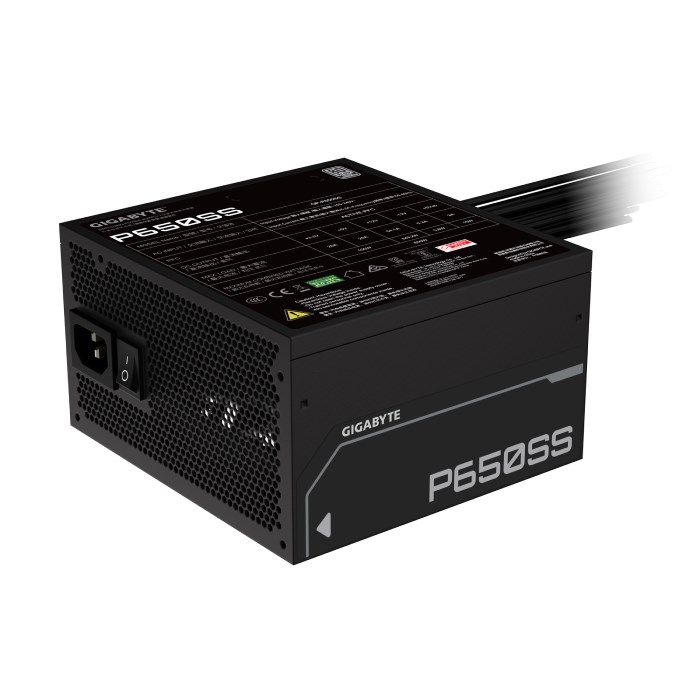 پاور 650 وات غیر ماژولار گیگابایت مدل P650SS Black - 4